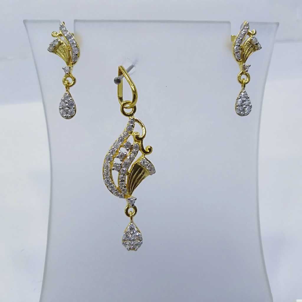 840 gold fancy light weight pendant set rj-ps004