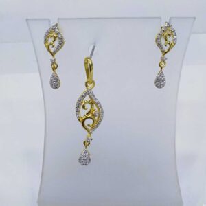840 gold fancy light weight pendant set rj-ps003
