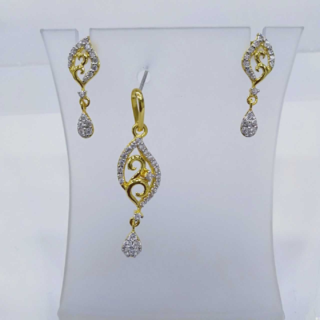840 gold fancy light weight pendant set rj-ps003