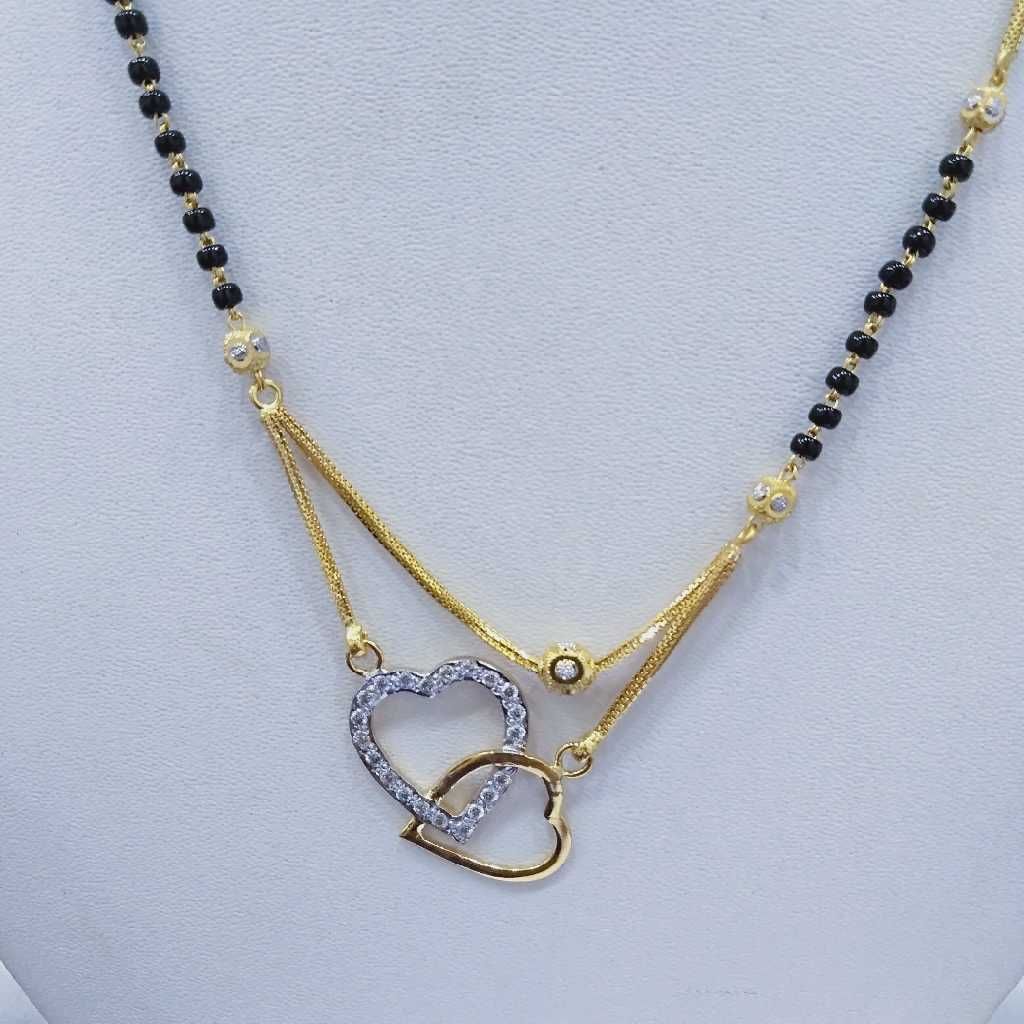 840 Gold Fancy Chain Mangalsutra RJ-K026 - Image 2