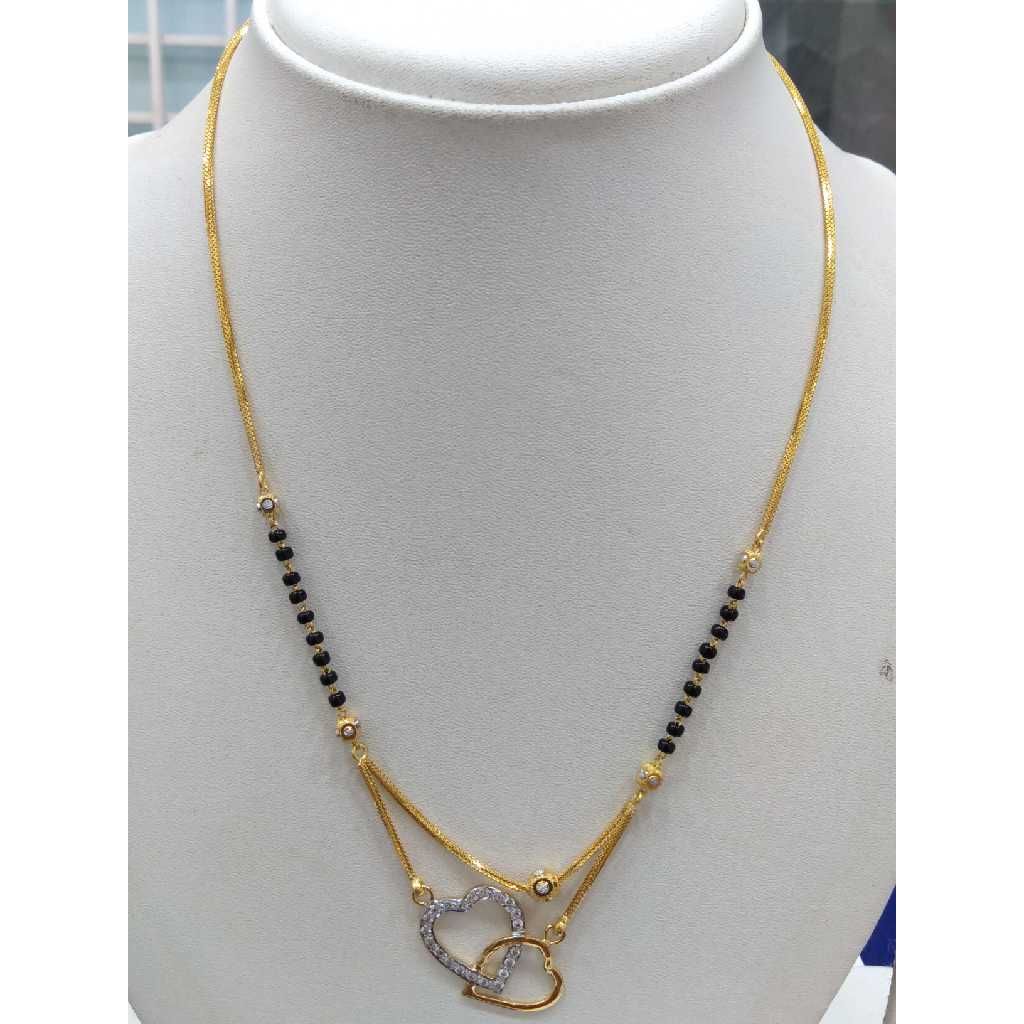 840 Gold Fancy Chain Mangalsutra RJ-K026