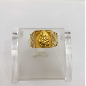 760 gold box ganesh rings RJ-B009