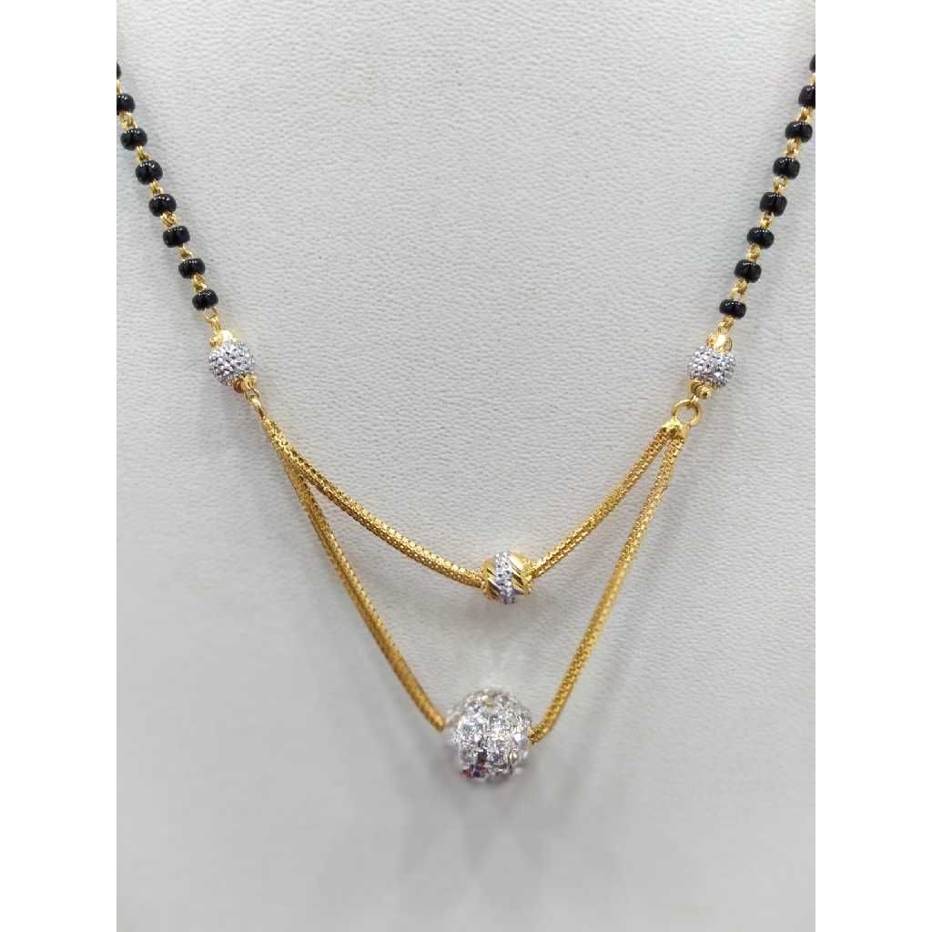 916 Gold Fancy Chain Mangalsurta RJ-M015 - Image 2