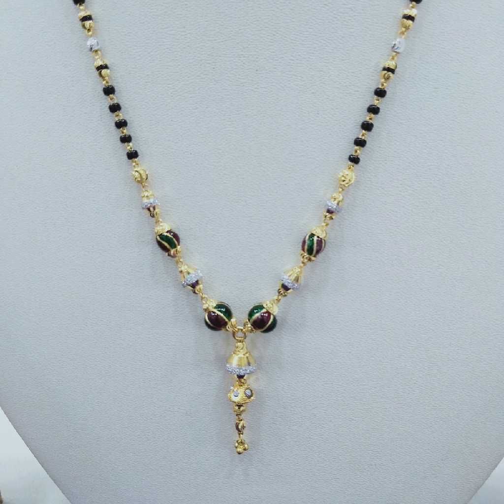 916 Gold Fancy Mangalsutra RJ-M011 - Image 2