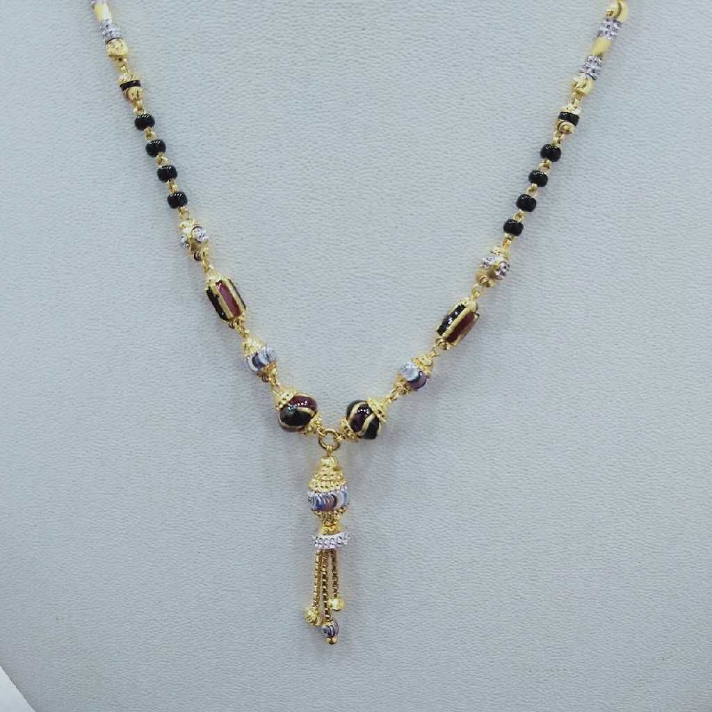 916 Gold Fancy Mangalsutra RJ-M009 - Image 2