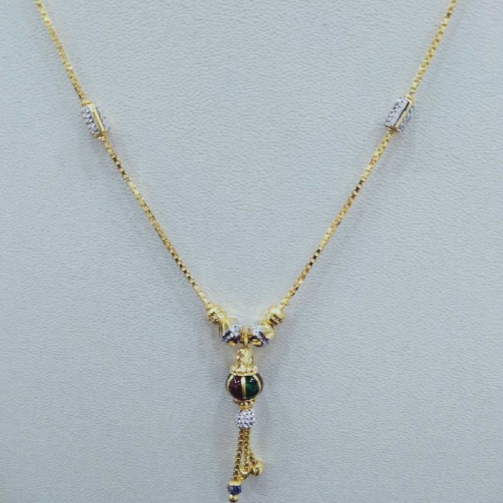 916 gold fancy Light weight chain mangalsutra rj-m008 - Image 2