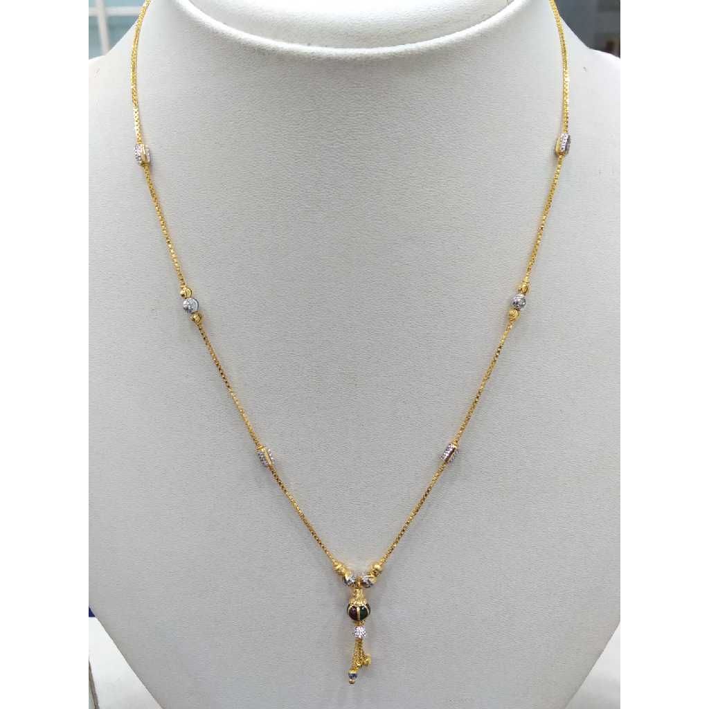 916 gold fancy Light weight chain mangalsutra rj-m008