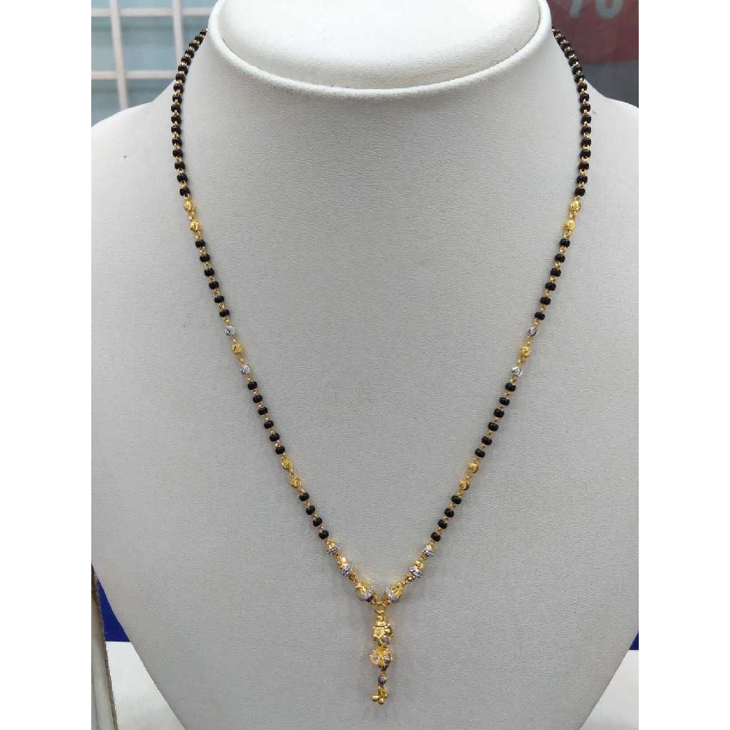 916 gold fancy Light weight mangalsutra rj-m007