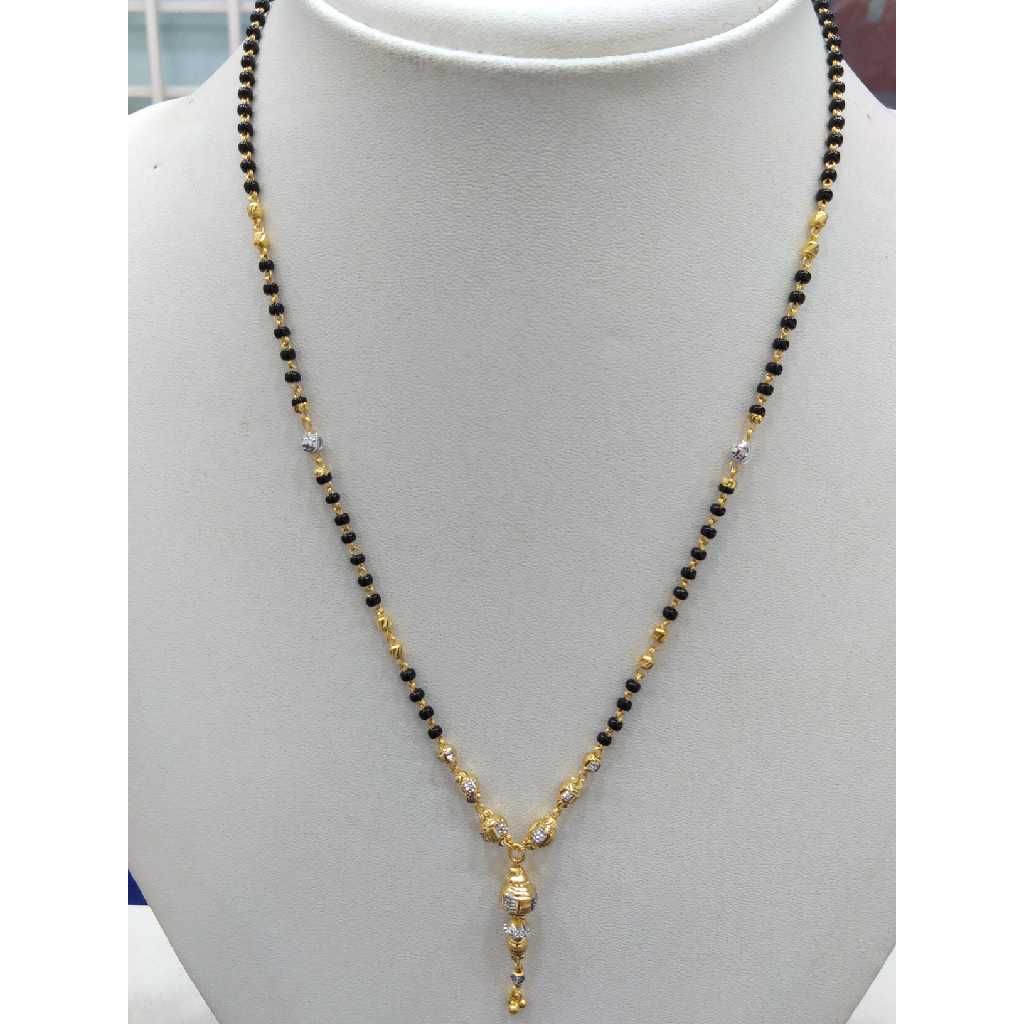916 gold fancy Light weight Mangalsutra rj-m003