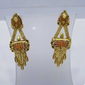 916 Gold Kalkatti Necklace Set Lite Weight RJ-66