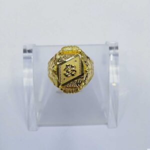 760 Gold Fancy Om Ring RJ-066
