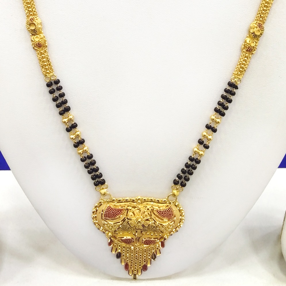 916 Gold Designer Mangalsutra RJ-M009 - Image 2