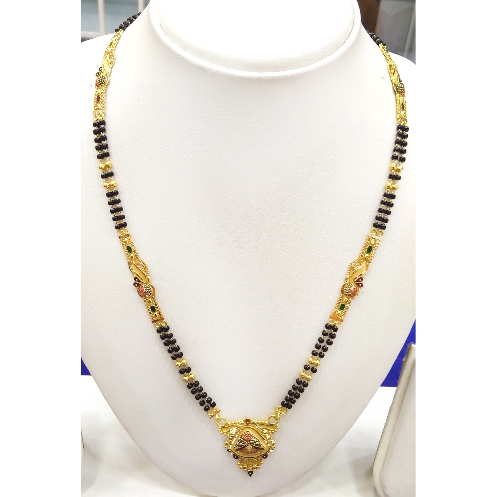 22KT Gold Fancy Long Mangalsutra RJ-M008