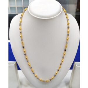 916 Gold Fancy Bead Mala