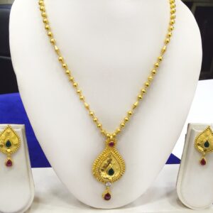 916 Gold Long Necklace Set RJ-N012
