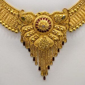 22KT Gold Designer Necklace RJ-N006