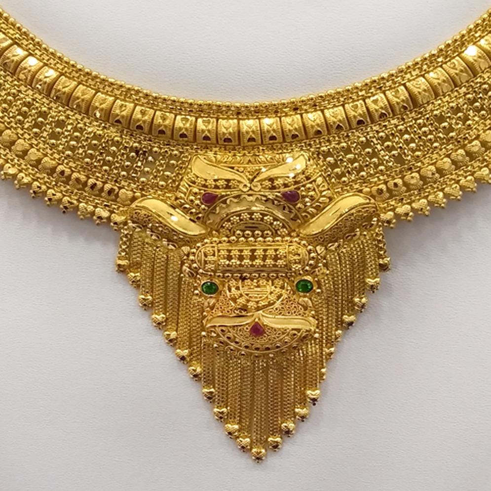 916 Yellow Gold Classic Necklace RJ-N005 - Image 2