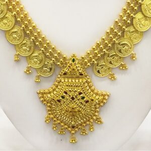916 Gold Designer Coin Necklace Set RJ-N004