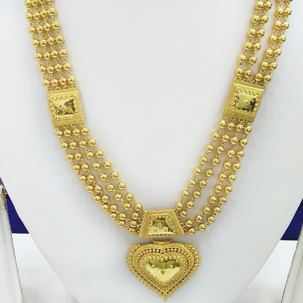 22KT Gold Traditional Necklace RJ-N003