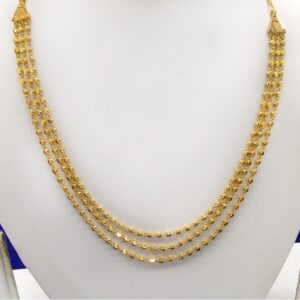 22Kt Gold Bead 3 Layer Mala