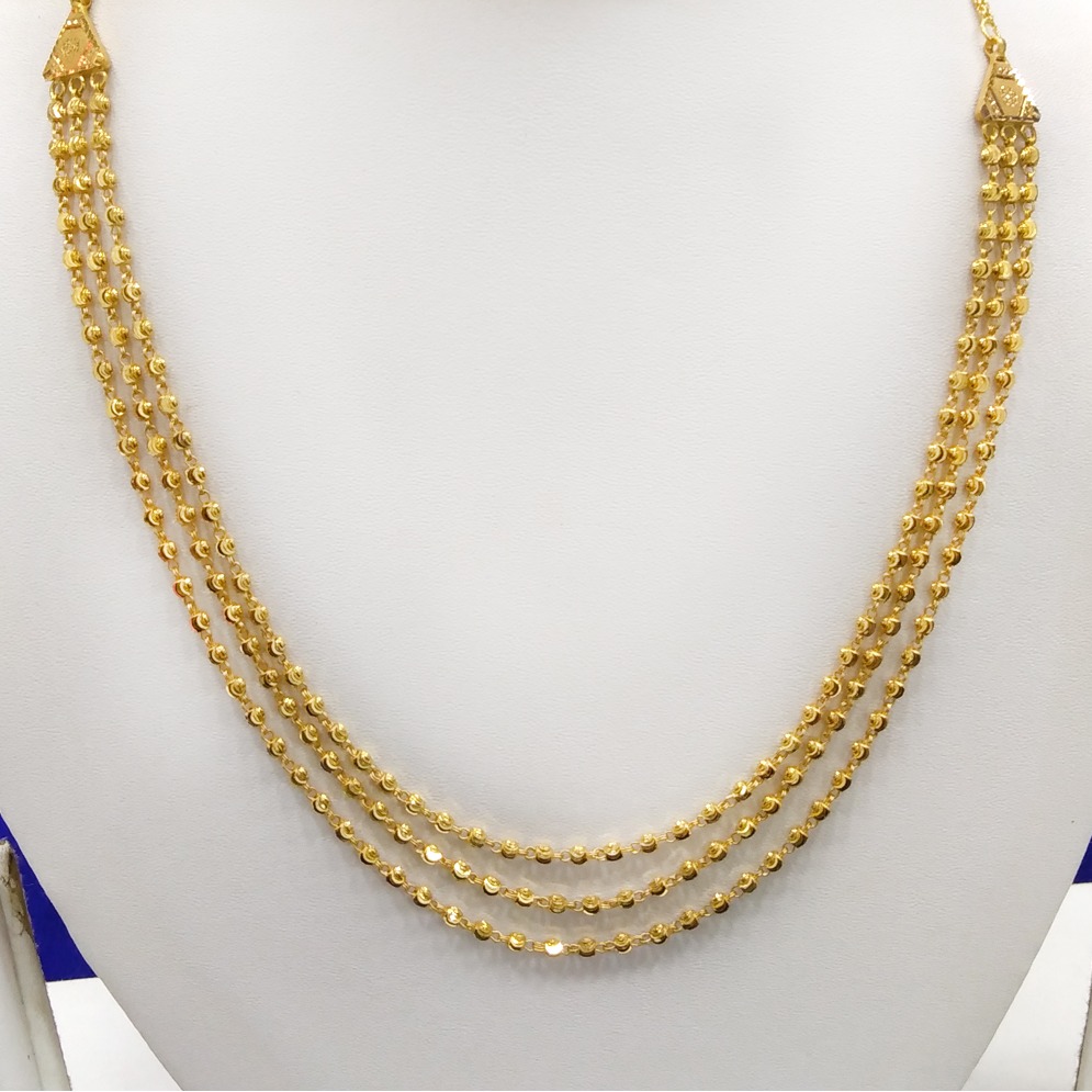 22Kt Gold Bead 3 Layer Mala