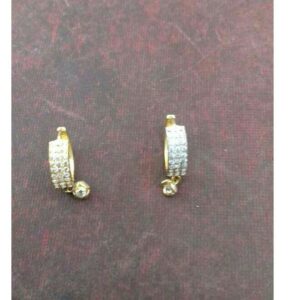18K / 750 Gold Attractive Stone Bali