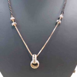 Rose gold mangalsutra