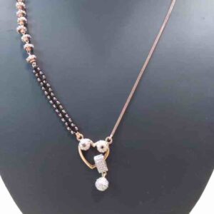 Rose gold mangalsutra