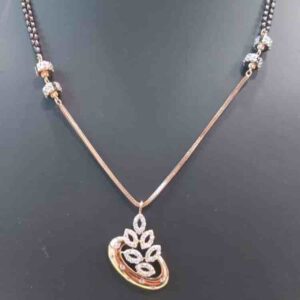 Rose gold mangalsutra