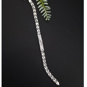 Elite Fusion: Imported 925 Silver Men's Jaguar Bracelet