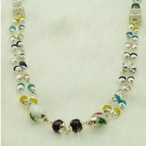 925 sterling silver plain mala set