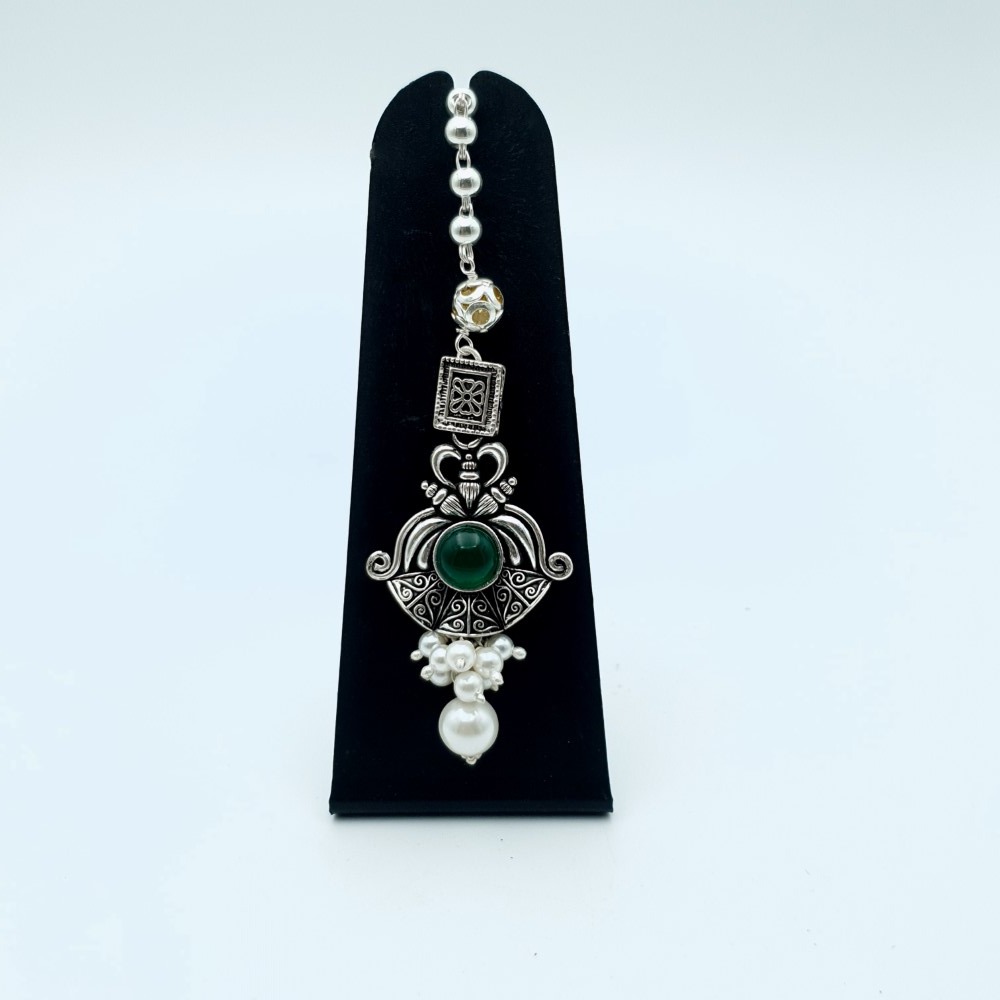 925 sterling silver dazzling hair chain