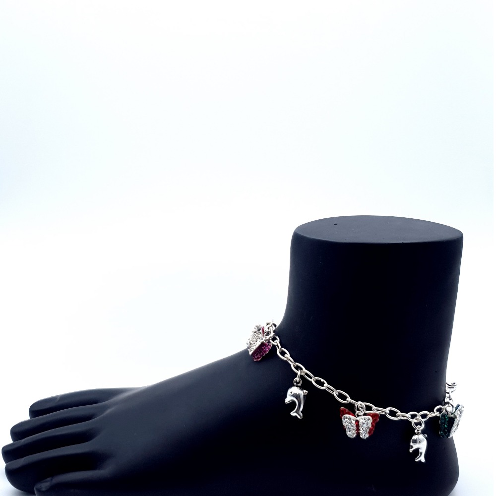925 Sterling Silver Anniversary Anklets
