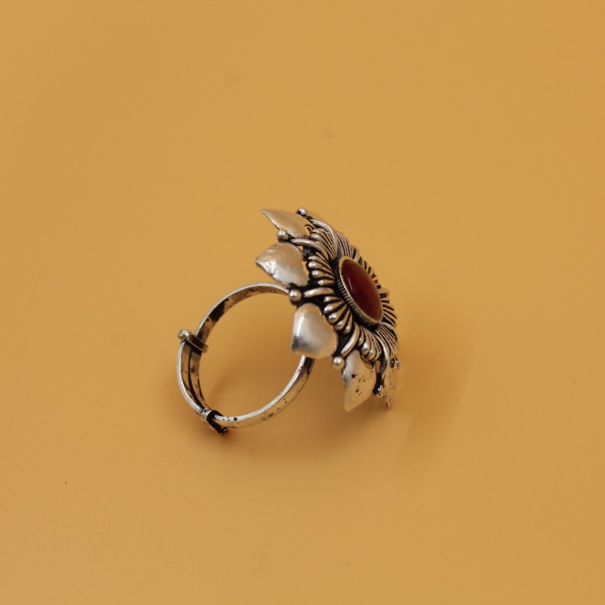 92.5 ANTIQUE SILVER RING SL R049 - Image 3