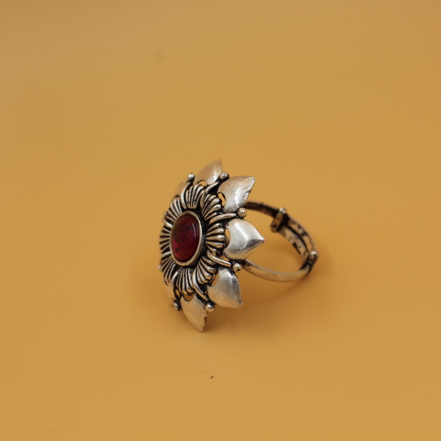 92.5 ANTIQUE SILVER RING SL R049 - Image 2