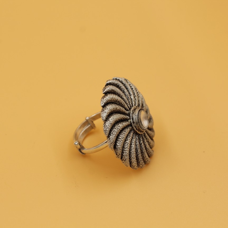 92.5 ANTIQUE SILVER RING SL R042 - Image 2