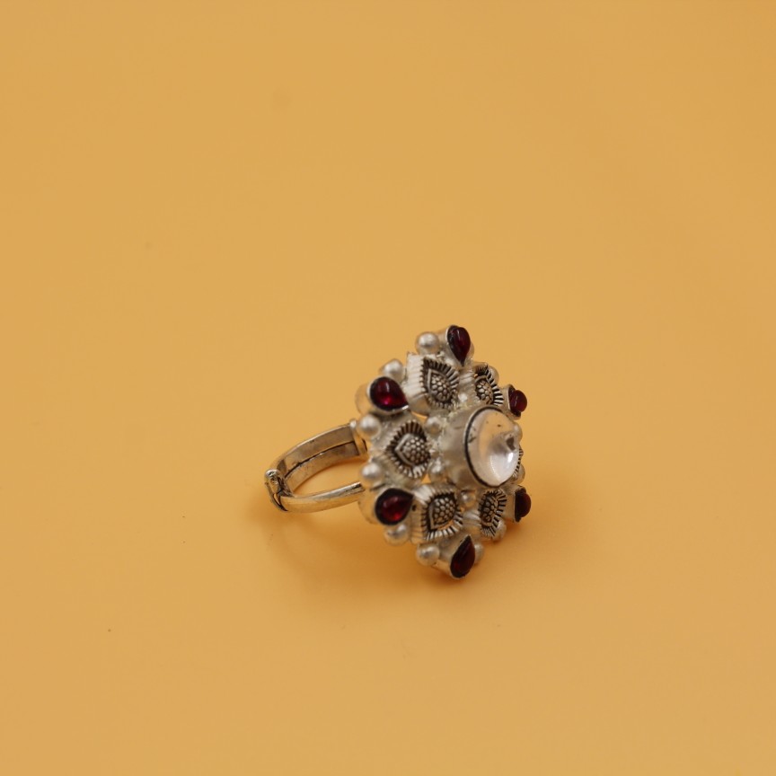 92.5 ANTIQUE SILVER RING SL R036 - Image 3