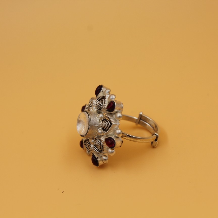 92.5 ANTIQUE SILVER RING SL R036 - Image 2