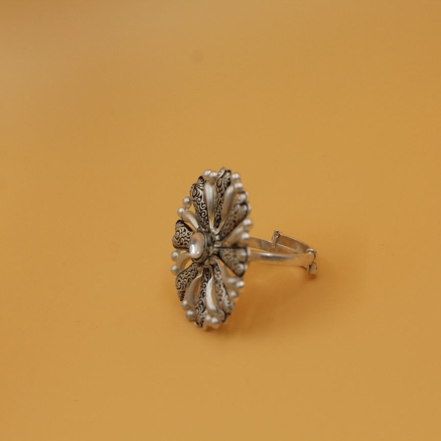 92.5 ANTIQUE SILVER RING SL R028 - Image 3