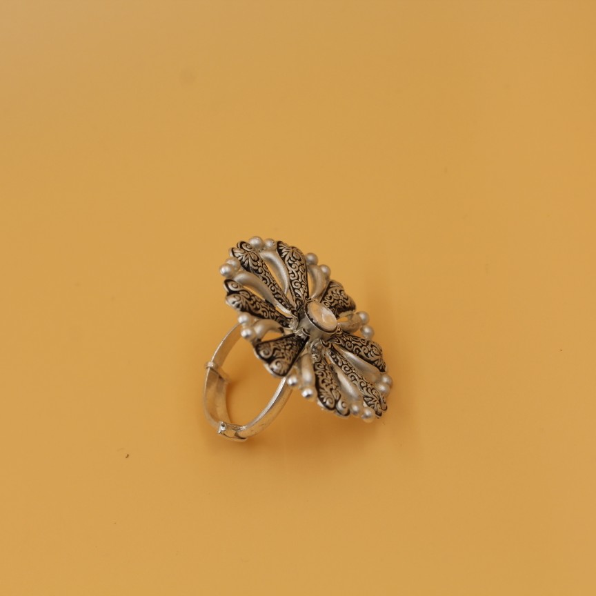 92.5 ANTIQUE SILVER RING SL R028 - Image 2
