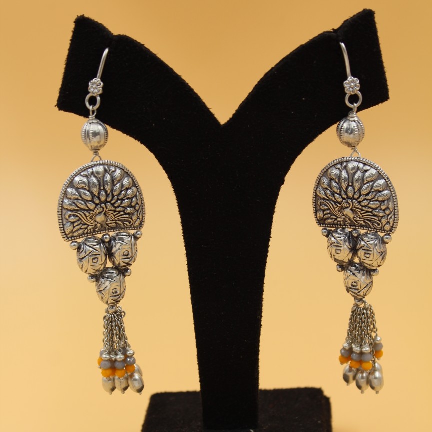 92.5 EARRINGS ANTIQUE SL E010