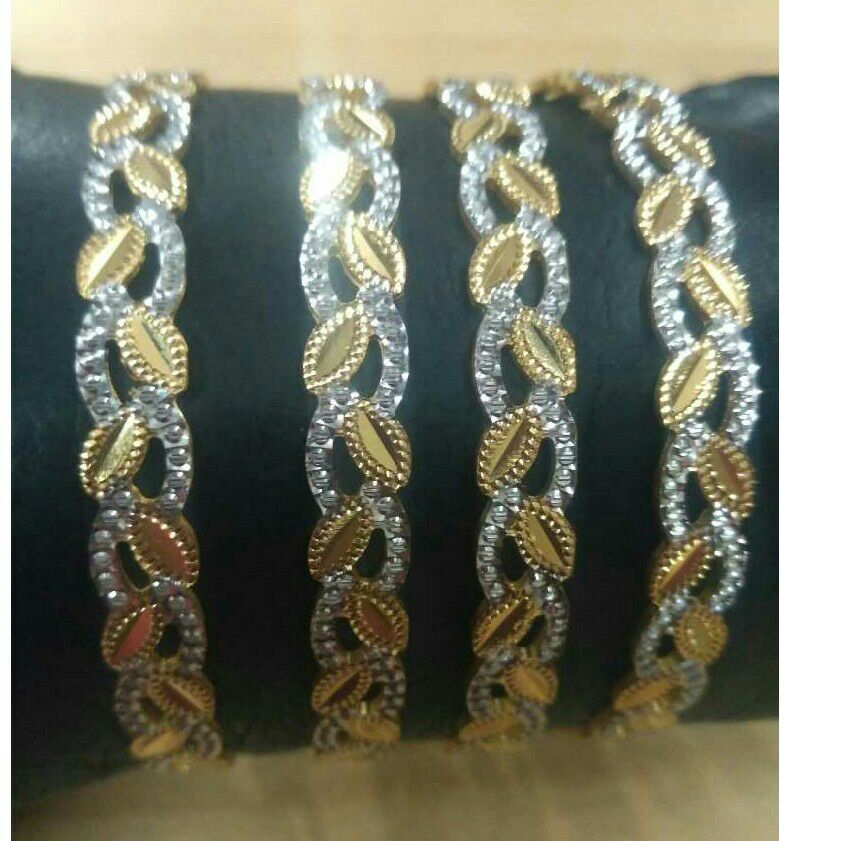 22K / 916 Yellow Gold CNC Fancy Ladies Bangle