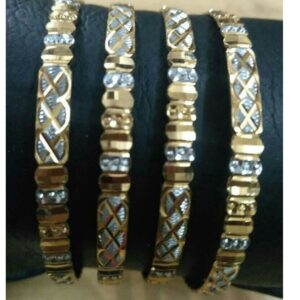 22K/916 Gold CNC Fancy Ladies Bangle
