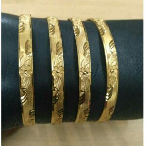 22K / 916 Gold CNC Floral Ladies Bangle