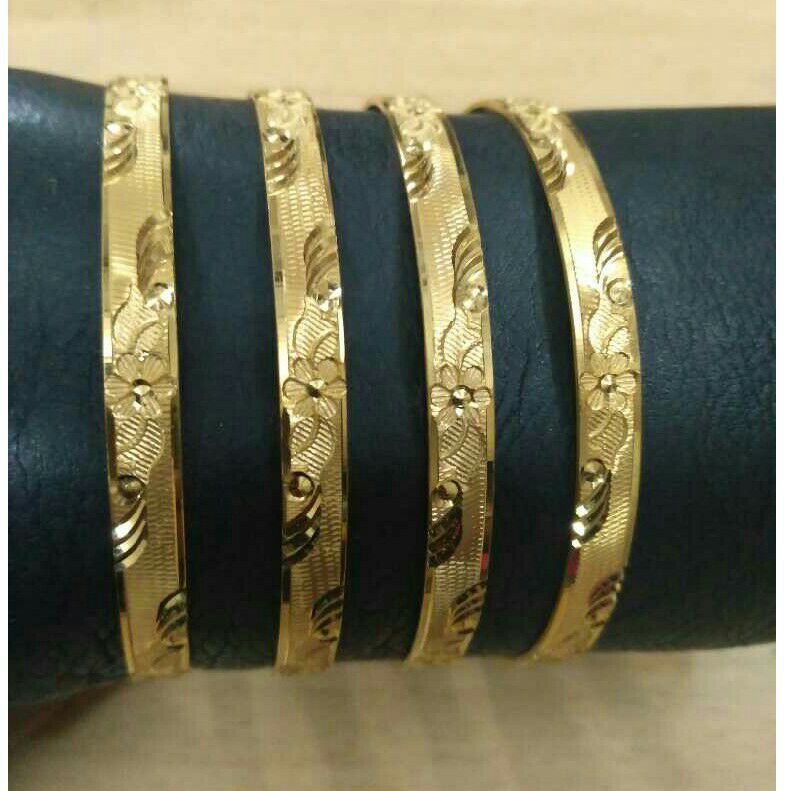 22K / 916 Gold CNC Floral Ladies Bangle