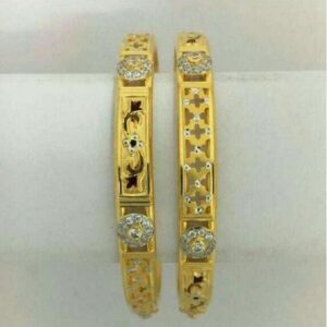 916 Fancy Antique Ladies Gold Bangles