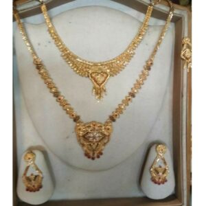 Copper Ladies Indian Ethical Rajwadi  Necklace Set