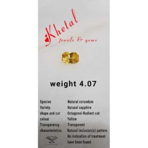 Natural YELLOW Sapphire