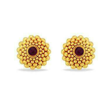 916 Fancy Gold Ladies Earrings
