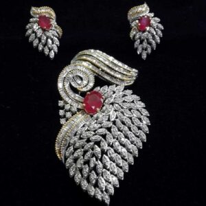 22KT Fancy Gold Pendent Set
